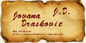 Jovana Drašković vizit kartica